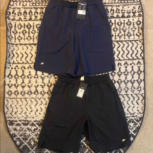 Men's Navy and Black Athletic Shorts Fabletics